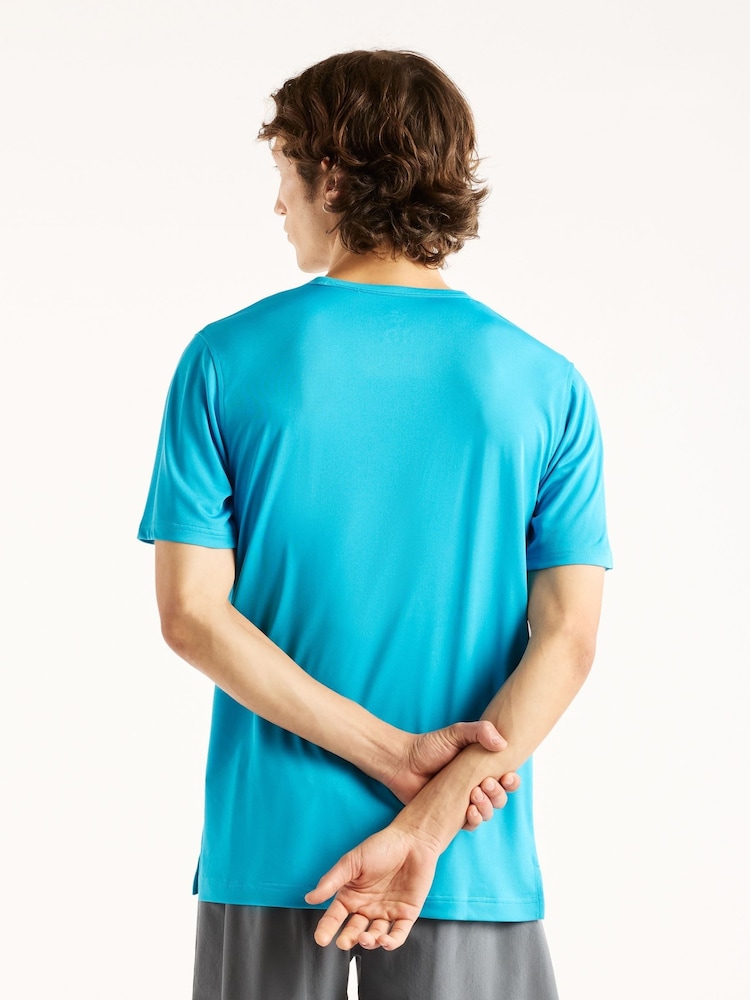 New Balance Bright Blue Sport Essentials Utility T-Shirt - Image 2 of 3