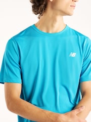 New Balance Bright Blue Sport Essentials Utility T-Shirt - Image 3 of 3