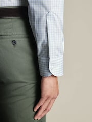 Charles Tyrwhitt Natural Non-Iron Pinpoint Oxford Check Shirt - Image 4 of 7