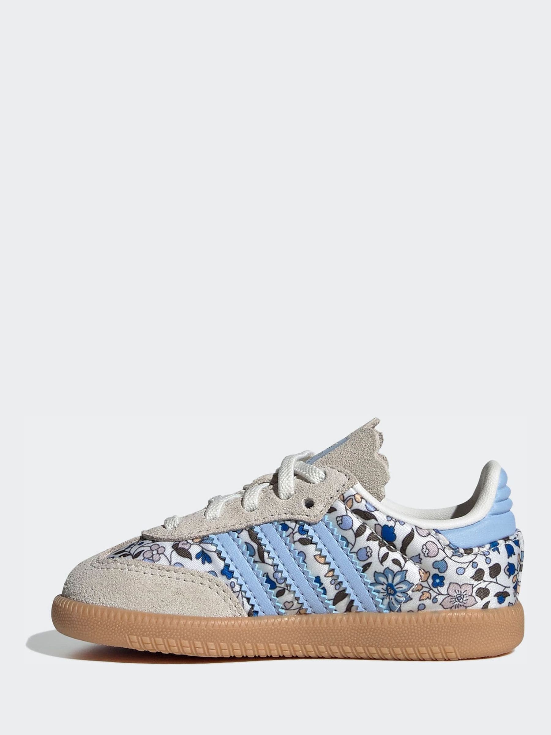 Buy adidas Originals Blue Samba Og X Liberty London Elastic Lace
