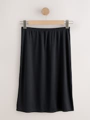 Black Long Microfibre Comfort Slip Skirt - Image 4 of 6