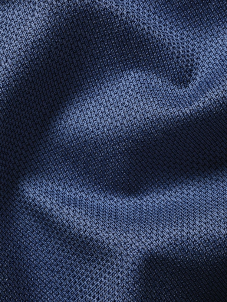 Charles Tyrwhitt Blue Non-Iron Stretch Texture Shirt - Image 7 of 7