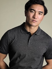 Grå - Charles Tyrwhitt Kortermet Cotton Stretch Pique Poloskjorter - Bilde 2 av 5