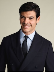 Charles Tyrwhitt Blue Non-Iron Twill Stripe Shirt - Image 4 of 8