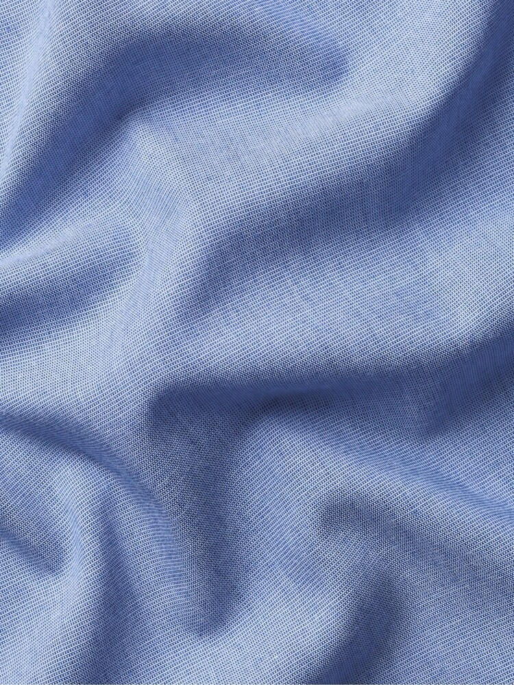 Charles Tyrwhitt Blue Regular Fit Non-Iron Cutaway collar Poplin Shirt - Image 7 of 7