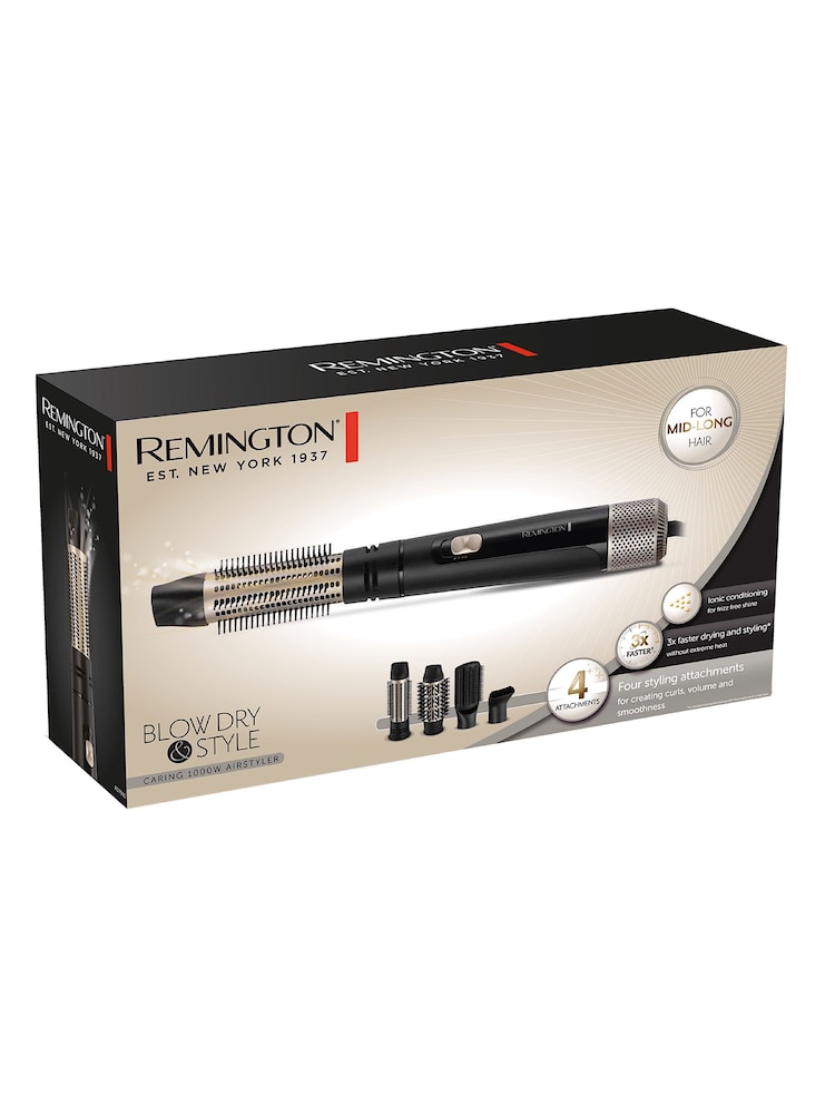 Remington Blow Dry Style 1000W AIRSTYR Black Hair Dryer - Image 1 of 7
