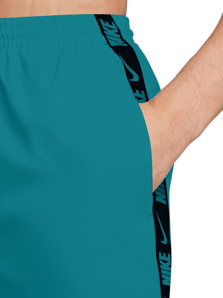 Nike Energy Green Breaker Logo Tape 5" Swim Shorts - Image 7 of 7