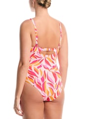 Nike Desert Pink V-Neck One Piece - Image 2 of 5
