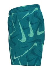 Nike Energy Green Breaker Pebble Aop 4" Swim Shorts - Image 2 of 3