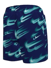أزرق - شورت سباحة Volley بطول 4 بوصات مع طبعة كويكبات Breaker من Nike - صورة 7 من 7