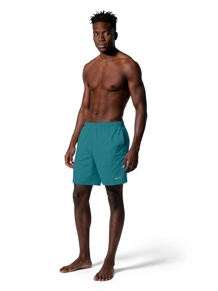 Nike Green/White 7 Inch Essential Volley Swim Shorts - Image 1 of 6 Nike Green/White 7 Inch Essential Volley Swim Shorts - Image 1 of 6