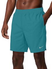 Nike Green/White 7 Inch Essential Volley Swim Shorts - Image 3 of 6