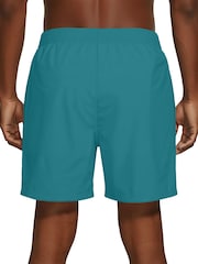 Nike Green/White 7 Inch Essential Volley Swim Shorts - Image 4 of 6