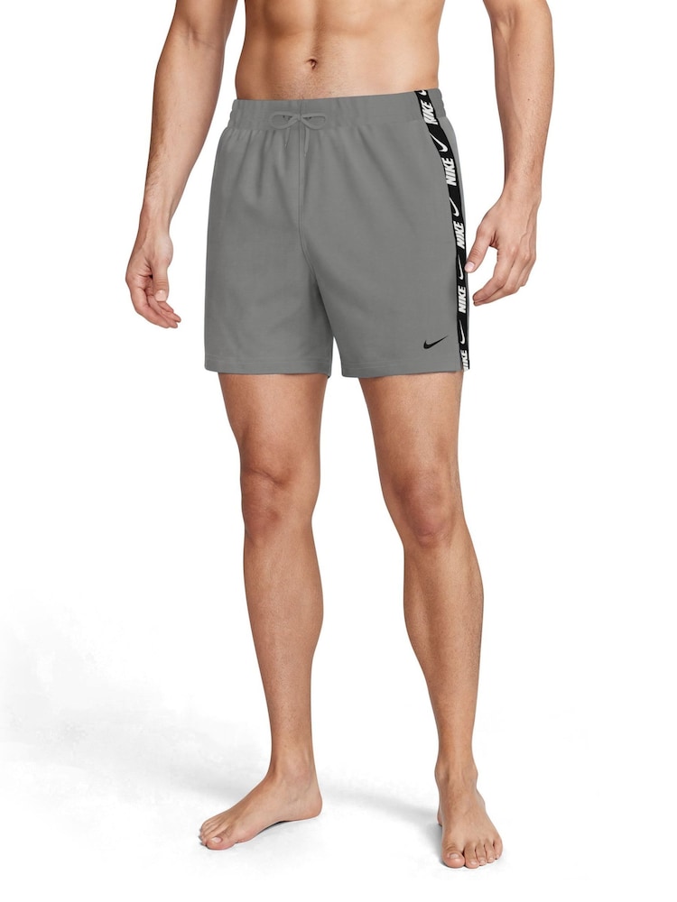 Nike Cool Grey Breaker Logo Tape 5" Swim Shorts - Image 2 of 7