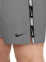 Nike Cool Grey Breaker Logo Tape 5" Swim Shorts - Image 6 of 7