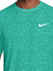 Nike Energy Green Short Sleeve Hydroguard Rash T-Shirt - Image 4 of 6