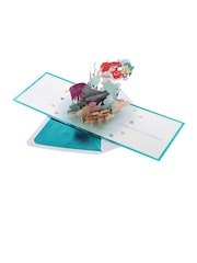 Hallmark Blue 3D Pop-Up Disney The Little Mermaid Card - Image 2 of 5