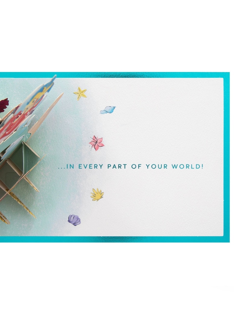 Hallmark Blue 3D Pop-Up Disney The Little Mermaid Card - Image 5 of 5