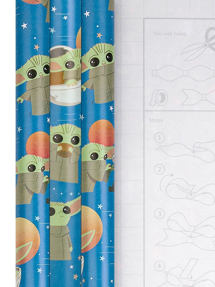 Hallmark 3 x 2m The Mandalorian Grogu Wrapping Paper - Image 2 of 6