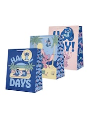Hallmark 3 Pack Blue Large Disney Lilo & Stitch Designs Gift Bags - Image 5 of 6