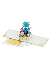 Hallmark Blue 3D Pop-Up Disney Lilo & Stitch Card - Image 2 of 6