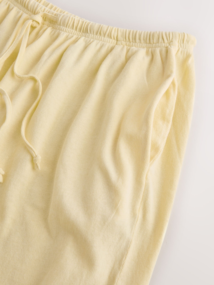 Cytrynowy żółty - Jersey Balloon Trousers - Obraz 3 z 3