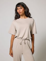 LOVALL Natural Soft Touch Wide Leg Lounge Set - Image 2 of 6