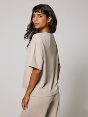 LOVALL Natural Soft Touch Wide Leg Lounge Set - Image 5 of 6