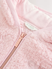 ピンク - Baker by Ted Baker Baker by Ted Baker Zip-Through Hooded Bow Black Fleece - 画像 12 / 17