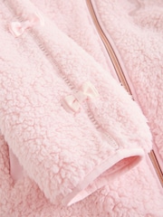 ピンク - Baker by Ted Baker Baker by Ted Baker Zip-Through Hooded Bow Black Fleece - 画像 14 / 17
