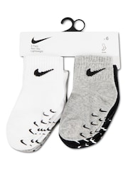 Nike Grey Infant Colour Pop Gripper Socks  6 Pack - Image 3 of 3