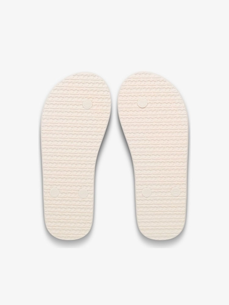 Roxy Blue Sun Print Dama Logo Flip Flops - Image 2 of 3