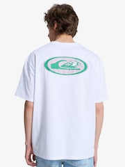 Quiksilver Fractured Wave Backprint Graphic Short Sleeve T-Shirt - Imaginea 2 din 8