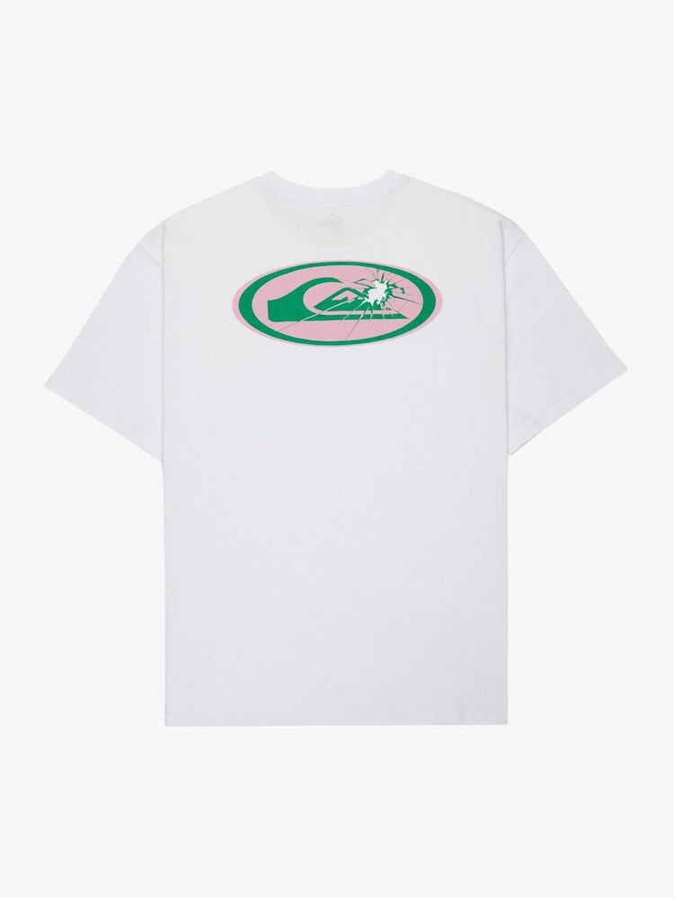 Quiksilver Fractured Wave Backprint Graphic Short Sleeve T-Shirt - Imaginea 8 din 8 Quiksilver Fractured Wave Backprint Graphic Short Sleeve T-Shirt - Imaginea 8 din 8