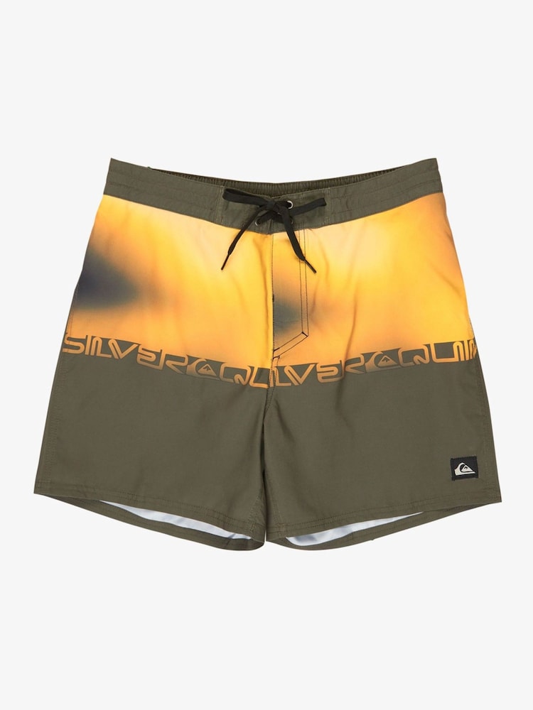 Quiksilver Green Everyday Half Jam 16" Logo Swim Shorts - Image 8 of 8