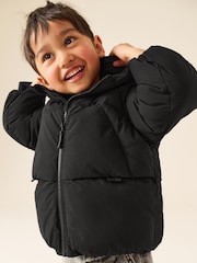 Black Padded Coat (6mths-7yrs) - Image 3 of 6
