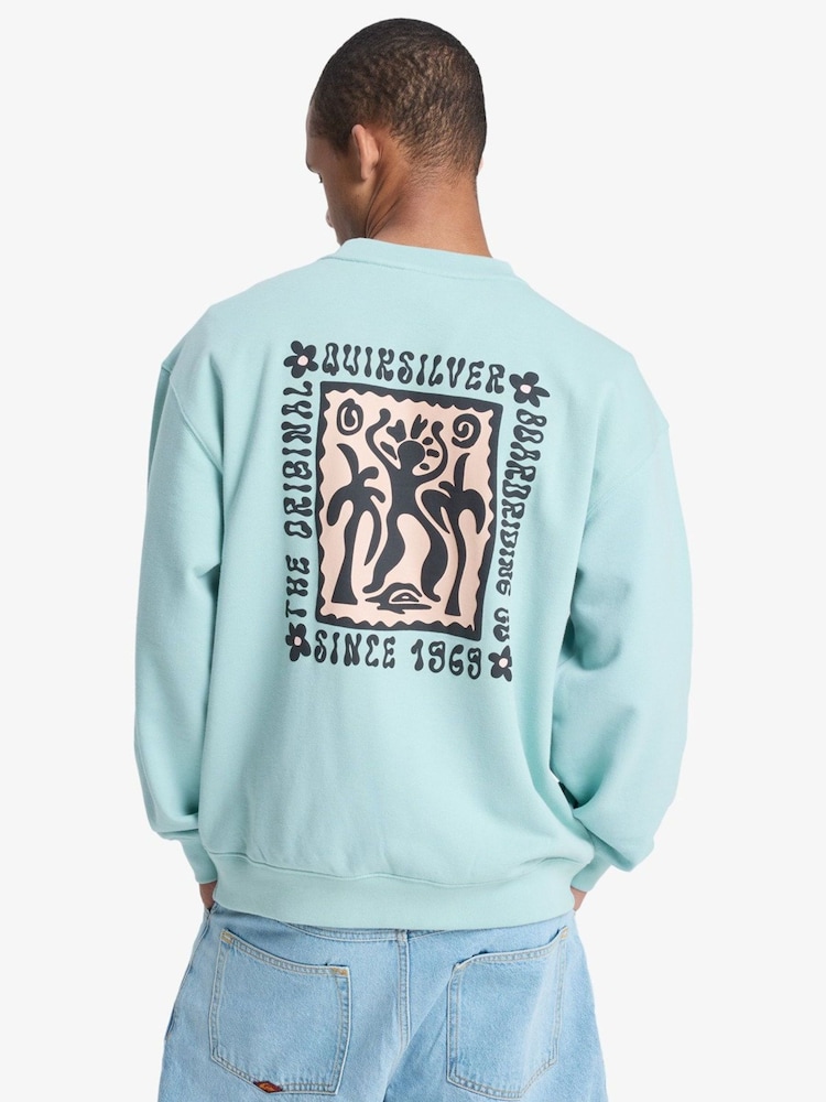 Quiksilver Elevated Backprint Graphic Crew Neck Sweatshirt - صورة 2 من 8