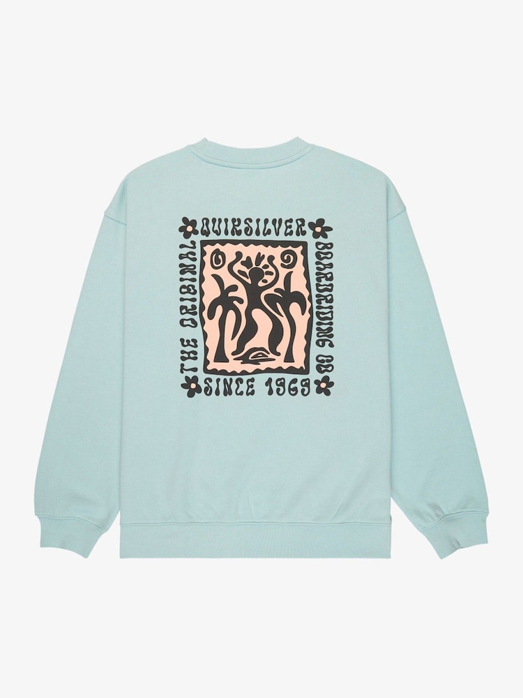 Quiksilver Elevated Backprint Graphic Crew Neck Sweatshirt - صورة 8 من 8