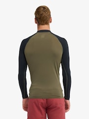 Quiksilver Green Everyday UPF50 Long Sleeve Logo Rash Vest - Image 4 of 6