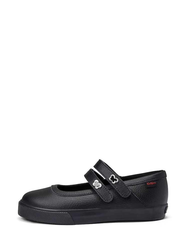 Kickers Black Tovni Mary Jane Wings Shoes - Image 2 of 5