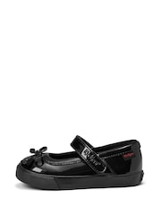 Kickers Black Tovni Mary Jane Bow Patent School Shoes - Image 2 of 6