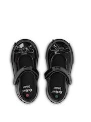 Kickers Black Tovni Mary Jane Bow Patent School Shoes - Image 5 of 6