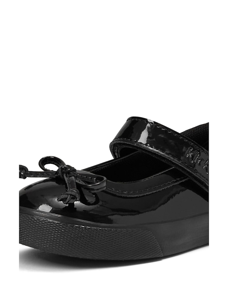 Kickers Black Tovni Mary Jane Bow Patent School Shoes - Image 6 of 6 Kickers Black Tovni Mary Jane Bow Patent School Shoes - Image 6 of 6