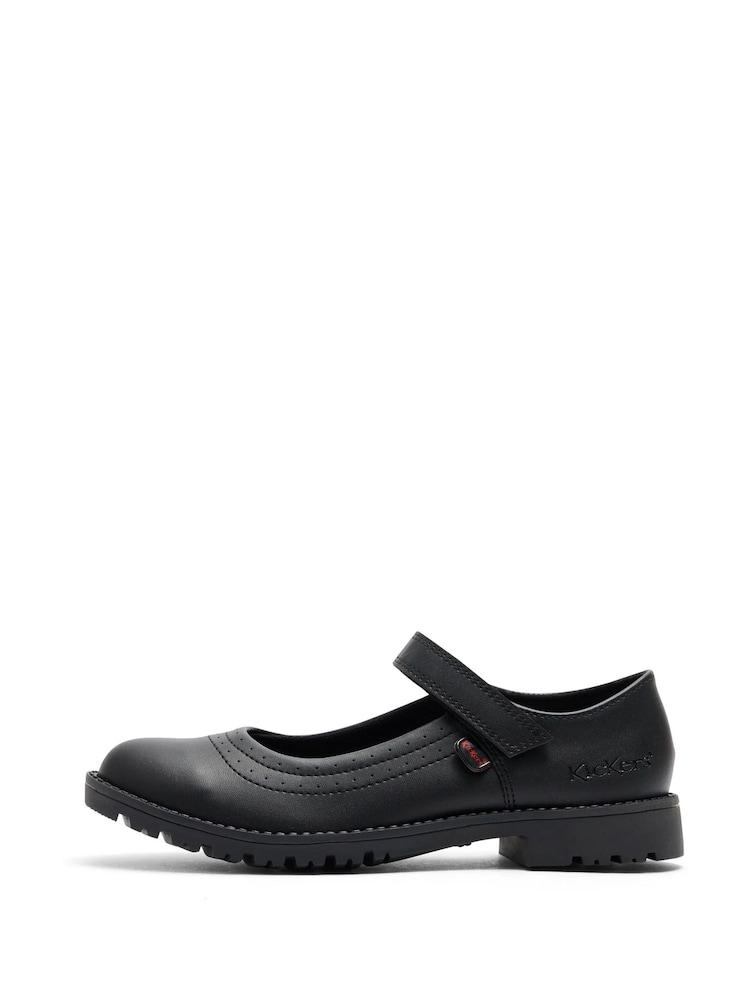 Kickers Black Lachly Mary Jane Youth Shoes - Image 2 of 7 Kickers Black Lachly Mary Jane Youth Shoes - Image 2 of 7