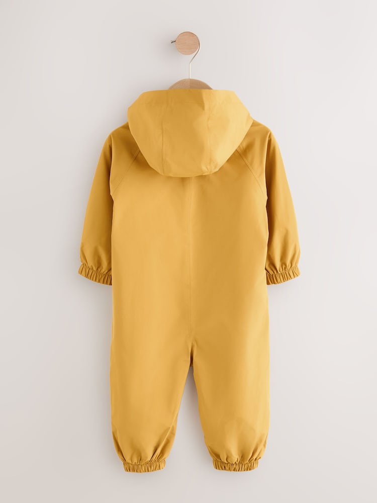 Ochre Yellow Waterproof Fleece Lined Puddlesuit (3mths-7yrs) - Image 2 of 5 Ochre Yellow Waterproof Fleece Lined Puddlesuit (3mths-7yrs) - Image 2 of 5