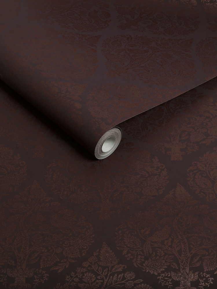 Graham & Brown Fig Woodland Fable Damask A4 Wallpaper Sample - Image 3 of 3 Graham & Brown Fig Woodland Fable Damask A4 Wallpaper Sample - Image 3 of 3
