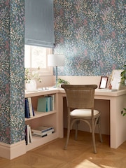 Graham & Brown Teal Painterly Flora A4 Wallpaper Sample - Image 1 of 3