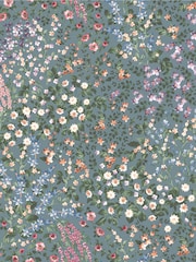 Graham & Brown Teal Painterly Flora A4 Wallpaper Sample - Image 3 of 3