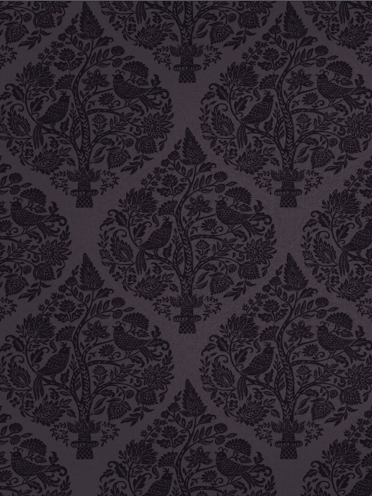 Graham & Brown Plum Woodland Fable A4 Wallpaper Sample - Image 2 of 3