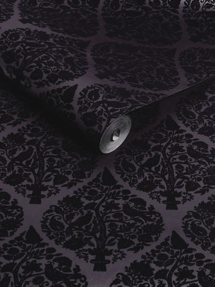 Graham & Brown Plum Woodland Fable A4 Wallpaper Sample - Image 3 of 3